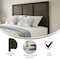 Flash Furniture Full DK Brown Wooden 3 Panel Adjustable Headboard MG-9708FHB-F-DKBRN-GG - alternate 4